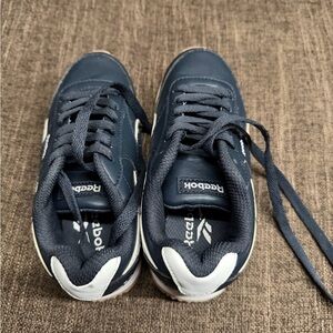 Reebok Kids Classic Sneakers Navy White Gum Sole Size 12 Little Kid